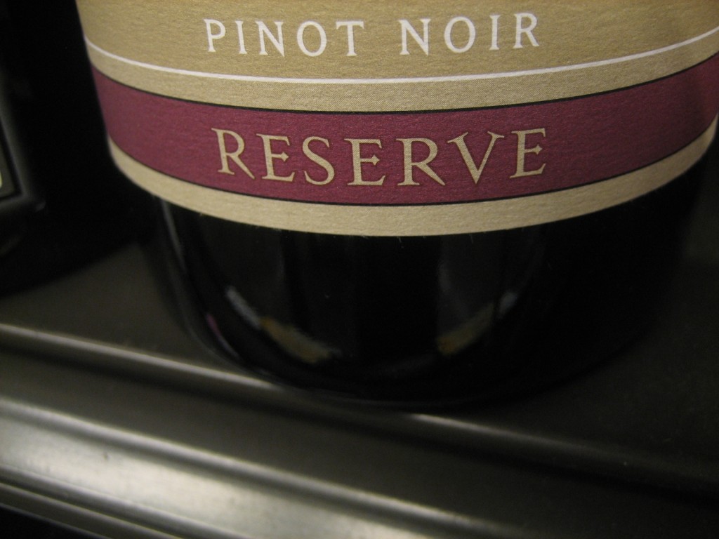 Em vinhos americanos, tradicionalmente, significa que o vinho é superior. Mas, como não há legislação,