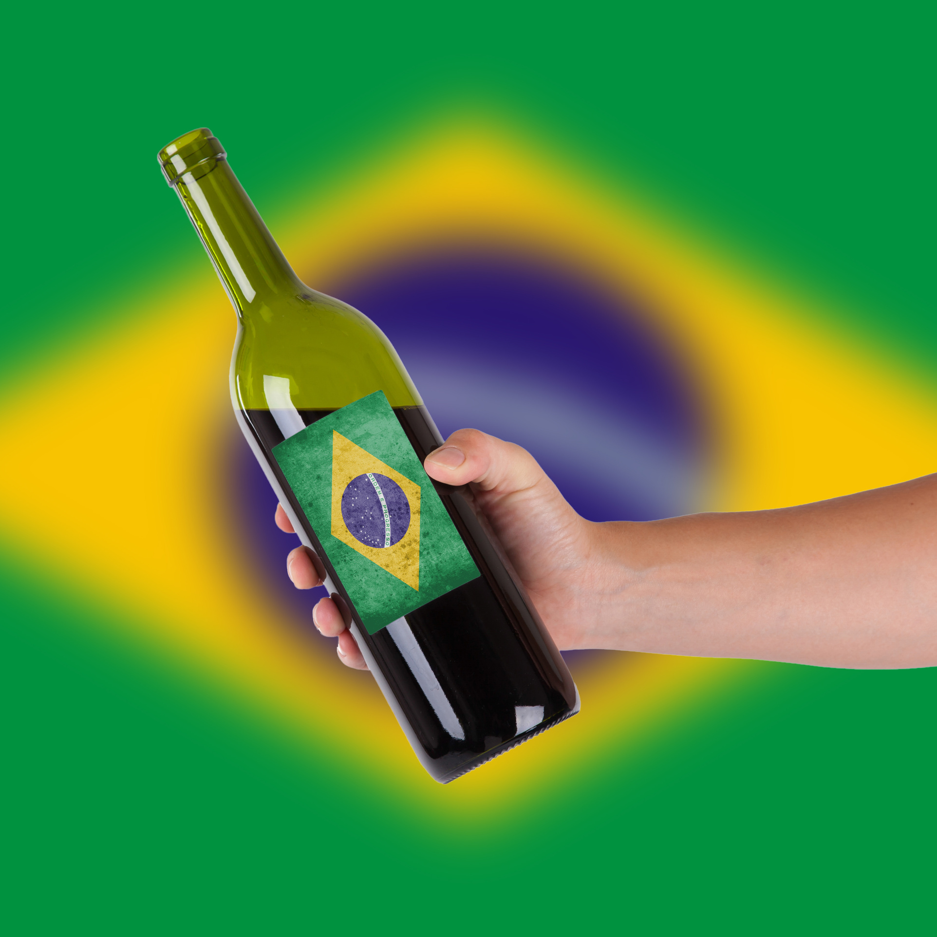 Vinho nacional com bandeira