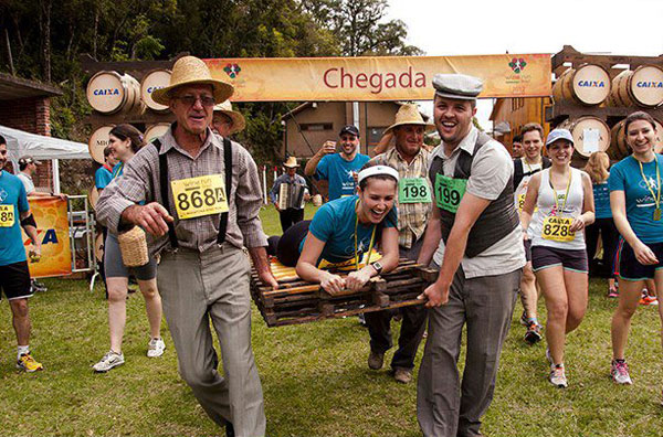Vinho e corrida no nordeste