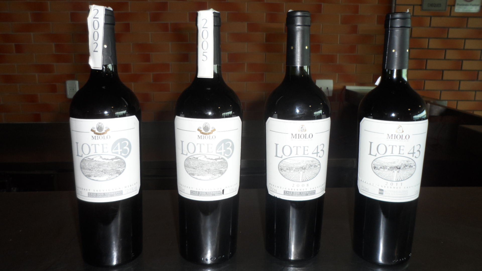 Degustação do Lote 43 da Miolo