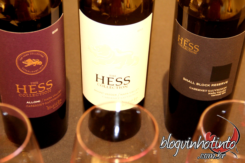 Três Cabernests de diferentes terrois. Estilos diferenciados: um elegante; o outro, potente e o terceiro com muitas especiarias.