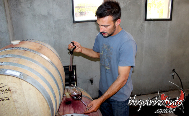 Para encerrar o passeio e o almoço, foi servido o Malbec Reserva diretamente da barrica