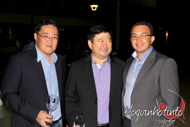 Marcos Hirose, Sérgio Seite e José Filho Anjos da Decanter Brasília