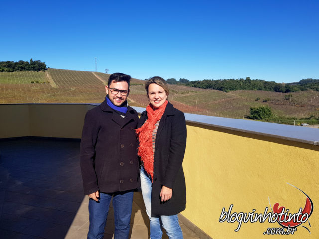 Eu e Roginaldo Goularte, da Divisão de Enoturismo da Miolo