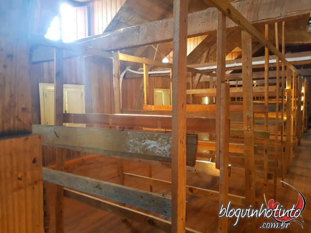 Sótão do Casarão onde as uvas são desidratadas