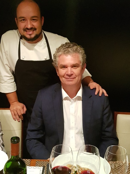 Chef Marcelo Petrarca, do Bloco C, e o enólogo Michel Friou