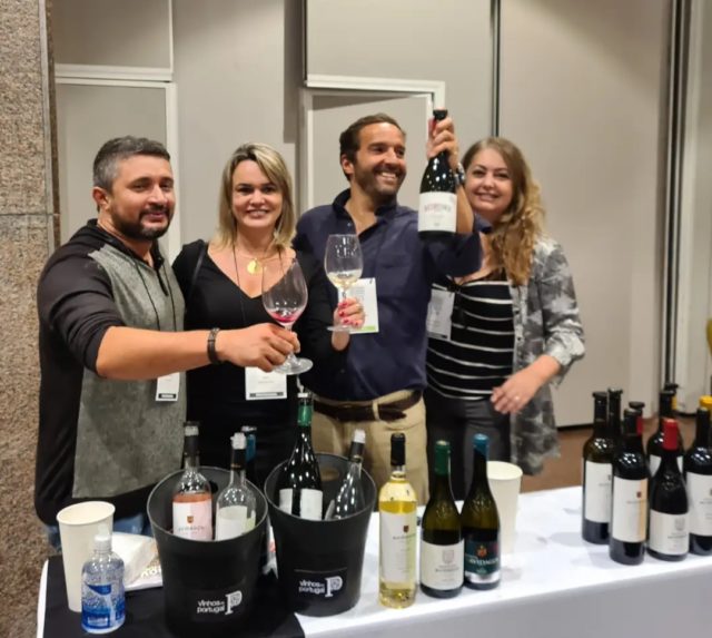 Tony Cunha, eu, Pedro Tamagnini (Quintas do Avidago) e Renata Sanchez