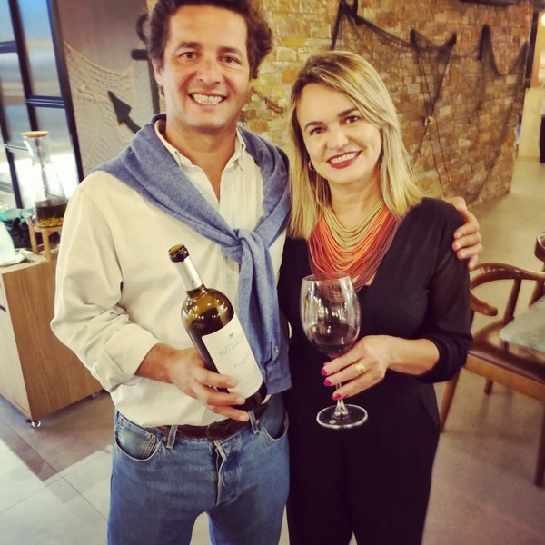Alexandre Relvas (Casa Relvas) e Etiene Carvalho (Blog Vinho Tinto)