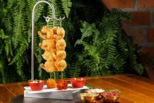 Varal de camarão do Açougue do Berg